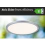 Plafoniera ATRIA SHINE LED 14,8W ze zmienną barwą 3000/4000/6500K okrągła 300mm 2250 lm 230V IP44 Klasa energ. B chrom / tworzywo sztuczne - 12
