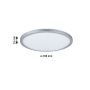 Plafoniera ATRIA SHINE LED 14,8W ze zmienną barwą 3000/4000/6500K okrągła 300mm 2250 lm 230V IP44 Klasa energ. B chrom / tworzywo sztuczne - 16