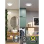 Plafoniera ATRIA SHINE LED 14,8W ze zmienną barwą 3000/4000/6500K + światło odbite okrągła 298mm/35mm 2250 lm 230V IP44 Klasa energ. B biały / tworzywo sztuczne - 5