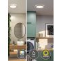 Plafoniera ATRIA SHINE LED 14,8W ze zmienną barwą 3000/4000/6500K + światło odbite okrągła 298mm/35mm 2250 lm 230V IP44 Klasa energ. B wzór drewna / tworzywo sztuczne - 4