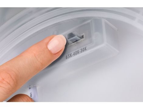 Plafoniera ATRIA SHINE LED 20,8W ze zmienną barwą 3000/4000/6500K + światło odbite okrągła 398mm/35mm 2800 lm 230V IP44 Klasa energ. B chrom mat / tworzywo sztuczne - 8