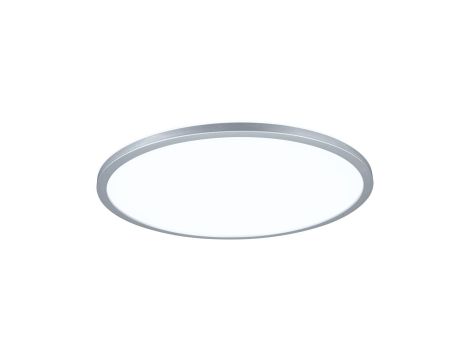 Plafoniera ATRIA SHINE LED 20,8W ze zmienną barwą 3000/4000/6500K + światło odbite okrągła 398mm/35mm 2800 lm 230V IP44 Klasa energ. B chrom mat / tworzywo sztuczne - 2