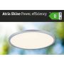 Plafoniera ATRIA SHINE LED 20,8W ze zmienną barwą 3000/4000/6500K + światło odbite okrągła 398mm/35mm 2800 lm 230V IP44 Klasa energ. B chrom mat / tworzywo sztuczne - 11