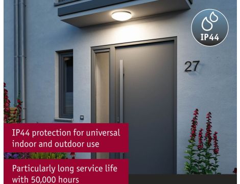 Plafoniera Leonis II LED 16,5W okrągła 280mm 1750lm Power DIP 13/18W White Select 3000/4000/5700K IP44 230V biały / tworzywo sztuczne - 6