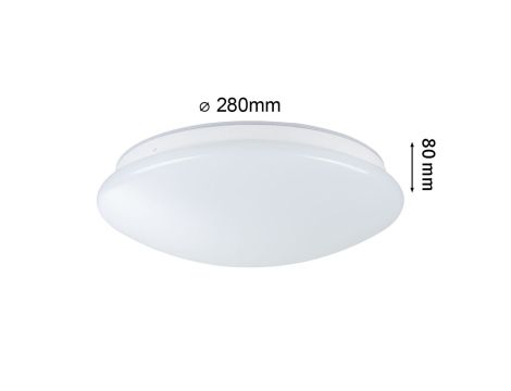 Plafoniera Leonis II LED 16,5W okrągła 280mm 1750lm Power DIP 13/18W White Select 3000/4000/5700K IP44 230V biały / tworzywo sztuczne - 15