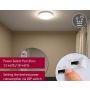 Plafoniera Leonis II LED 16,5W okrągła 280mm 1750lm Power DIP 13/18W White Select 3000/4000/5700K IP44 230V biały / tworzywo sztuczne - 6