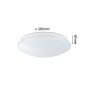 Plafoniera Leonis II LED 16,5W okrągła 280mm 1750lm Power DIP 13/18W White Select 3000/4000/5700K IP44 230V biały / tworzywo sztuczne - 16