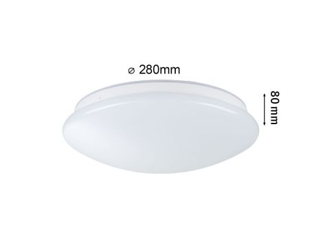 Plafoniera Leonis II LED 16,5W z czujnikiem HF okrągła 280mm 1750lm Power DIP 13/18W White Select 3000/4000/5700K IP44 230V biały / tworzywo sztuczne - 15