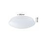 Plafoniera Leonis II LED 16,5W z czujnikiem HF okrągła 280mm 1750lm Power DIP 13/18W White Select 3000/4000/5700K IP44 230V biały / tworzywo sztuczne - 16