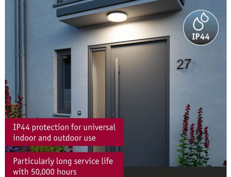 Plafoniera Luiana LED 16,5W z czujnikiem HF okrągła 280mm 1750lm Power DIP 13/18W White Select 3000/4000/5700K IP44 230V biały / tworzywo sztuczne - 4