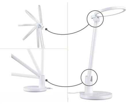 Lampka biurkowa Darba LED 15W DIM 4000K 1150lm 230V biały mat / metal / tworzywo sztuczne