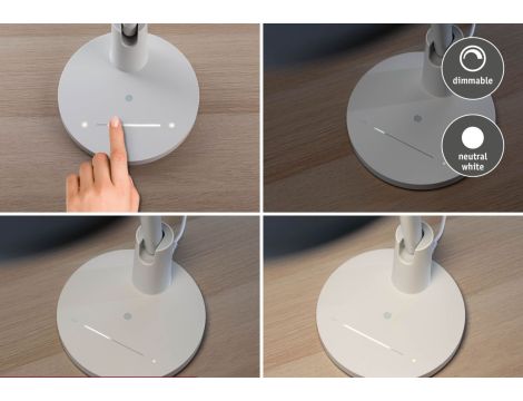 Lampka biurkowa Darba LED 15W DIM 4000K 1150lm 230V biały mat / metal / tworzywo sztuczne - 2