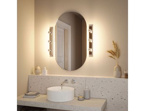 Oprawa ścienna REGULA II nad lustro E14 max. 3x40W DIM 230V IP 44 chrom / metal - 12