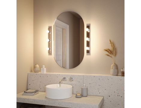 Oprawa ścienna REGULA II nad lustro E14 max. 3x40W DIM 230V IP 44 chrom / metal - 8