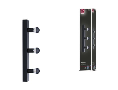 Oprawa ścienna REGULA II nad lustro E14 max. 3x40W DIM 230V IP 44 czarny / metal - 16