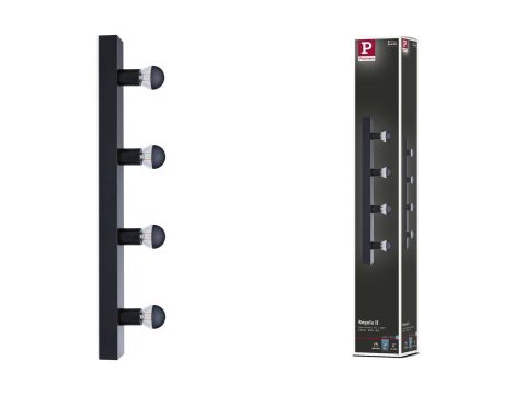 Oprawa ścienna REGULA II nad lustro E14 max. 4x40W DIM 230V IP 44 czarny / metal - 16