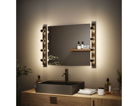 Oprawa ścienna REGULA II nad lustro E14 max. 4x40W DIM 230V IP 44 czarny / metal - 6