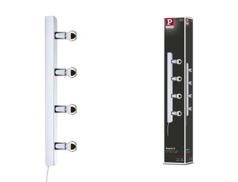 Oprawa ścienna REGULA II nad lustro z kablem E14 max. 4x40W DIM 230V IP 44 chrom / metal - 14