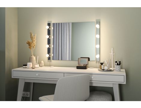 Oprawa ścienna REGULA II nad lustro z kablem E14 max. 4x40W DIM 230V IP 44 chrom / metal - 5