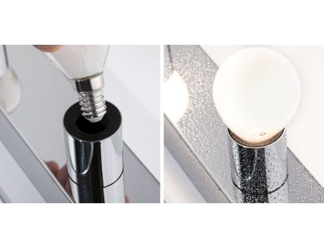 Oprawa ścienna REGULA II nad lustro z kablem E14 max. 4x40W DIM 230V IP 44 chrom / metal - 3