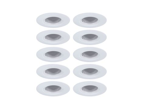 Zestaw opraw do wbudowania Starr GU10 max. 10x10W DIM 90mm IP23 230V biały / tworzywo sztuczne