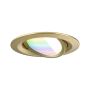 Zestaw wychylnych opraw wpuszczanych LED Nova Coin SH Zigbee RGBW  DIM okrągła 84mm 100° 3x6W 3x500lm 2200 - 6500 K IP23 230V Złoty matowy / aluminium - 4