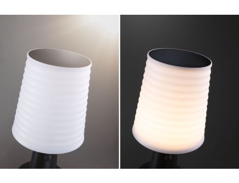 Lampka stołowa solarna ILANGA LED DIM USB-C 2.1W 125lm 2700K IP44 antracyt / tworzywo z recyklingu - 8