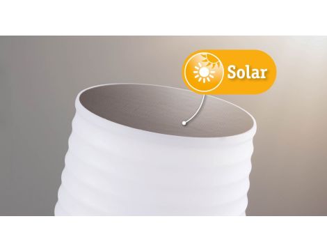 Lampka stołowa solarna ILANGA LED DIM USB-C 2.1W 125lm 2700K IP44 antracyt / tworzywo z recyklingu - 2