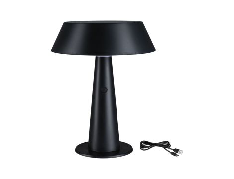 Lampka stołowa solarna SOALA LED DIM USB-C 2.1W 125lm 2700K IP44 antracyt / tworzywo z recyklingu - 12