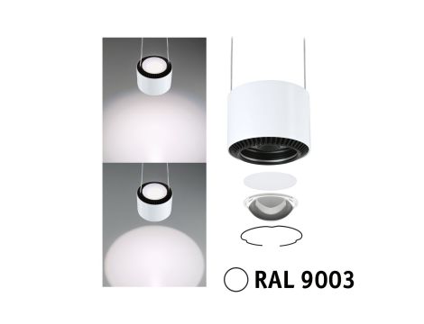 Oprawa zwieszana URail Aldan 8,5W GU10 DIM 4000K 230V biały RAL 9003 / metal - 4