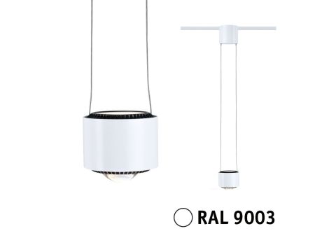 Oprawa zwieszana URail Aldan 8,5W GU10 DIM 4000K 230V biały RAL 9003 / metal