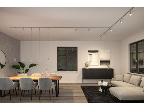 Oprawa zwieszana URail Runa max 1x10W GU10 DIM 230V chrom mat / metal - 2