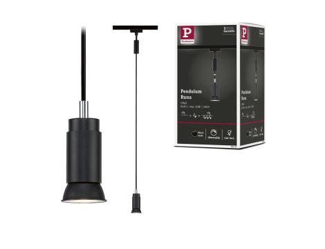 Oprawa zwieszana URail Runa max 1x10W GU10 DIM 230V czarny mat / metal - 10