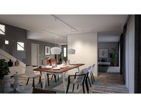 Zasilanie środkowe URail SH Zigbee max.100W 230V biały RAL 9003 / tworzywo sztuczne - 3