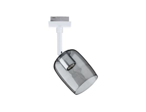 Spot Blossom URail max 1x10W G9 DIM 230V biały RAL 9003 / szkło przydymione - 2