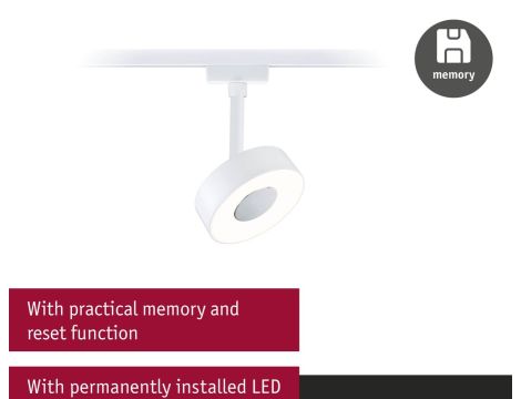 Reflektor na szynoprzewód URail CIRCLE LED 3StepDim 5W 210lm 3000K 230V biały RAL9003 / metal - 13