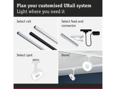 Reflektor na szynoprzewód URail CIRCLE LED 3StepDim 5W 220lm 4000K 230V biały RAL9003 / metal - 10