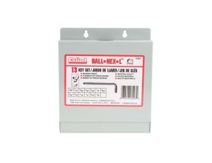 Zestaw kluczy imbusowych Jednostki brytyjskie, 13 szt. 0.05 in, 1/16 in, 1/4 in, 1/8 in, 3/16 in, 3/32 in, 3/8 in, 5/16