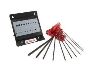 Zestaw kluczy imbusowych Jednostki metryczne, 10 szt. 1/4 in, 1/8 in, 3/16 in, 3/32 in, 3/8 in, 5/16 in, 5/32 in, 7/32