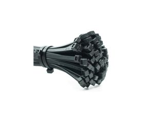 Opaska kablowa czarna OPK_7,6-300-UVC/25 /25szt./