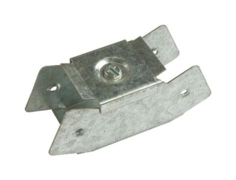 Pokrywa wewnętrzna do koryta oświetlenia Stal ocynkowana Zatyczka wewnętrzna wygięta pod kątem 45 50 x 50mm RS PRO