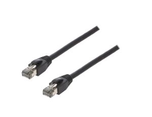 CQ8093S Patch cord S/FTP Cat 8.1 linka Cu LSZH czarny 10m 26AWG