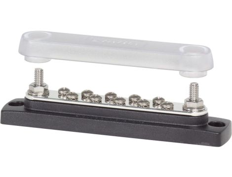 Blue Sea szyna dystrybucyjna 150 A z pokrywą, 10 zacisków