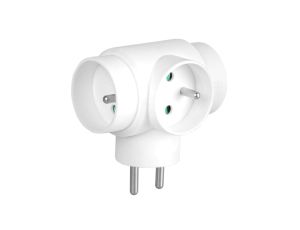 Rozgałęźnik sieciowy 3 gniazda z uziemieniem (T) i włącznikiem VA0276 VAYOX