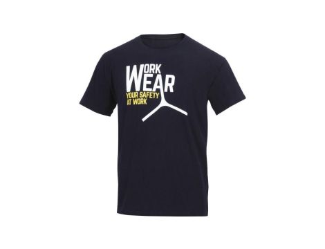 T-shirt z bawełny 100 180 g/m2 zaokrąglony pod szyją kolor czarny rozmiar M LAZIONOTM