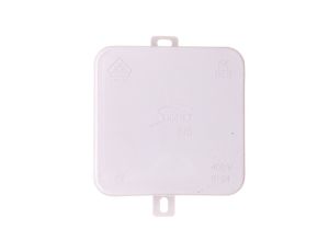 Puszka n/t hermetyczna pusta 75x75x38mm IP54 z dławicą zintegrowaną szara N5 samogasnąca bezhalogenowa 83005002