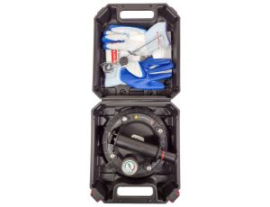 PRZYSSAWKA Z POMPKĄ I MANOMETREM /SILVER