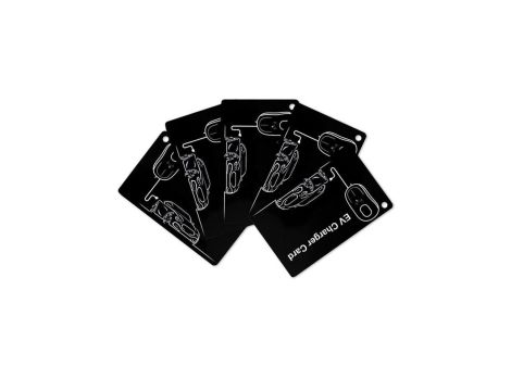 Qoltec Karty zbliżeniowe do stacji ładowania EV 5szt. Hotel, parking