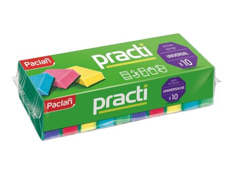 Practi gąbki do naczyń Paclan 10 Szt.