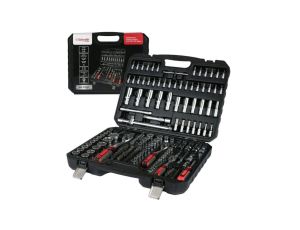 Zestaw kluczy nasadowych narzędzi 1/2 1/4 3/8 182szt nasadki Schmith